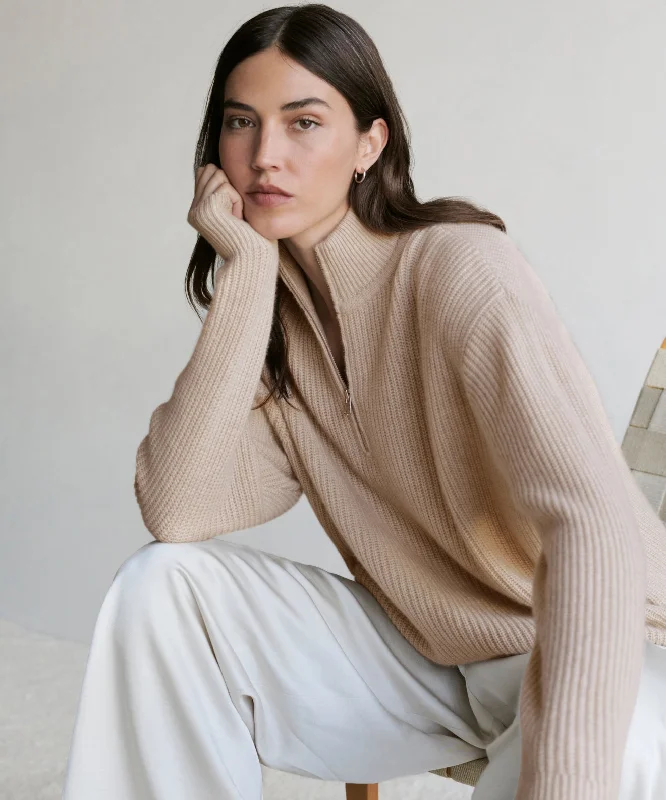 Cashmere Half Zip