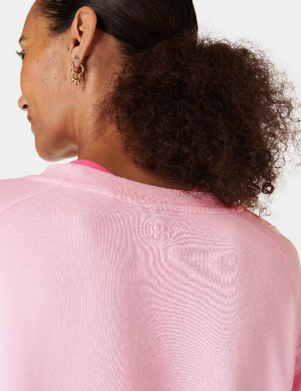 After Class Crop Sweatshirt - Chalk Pink