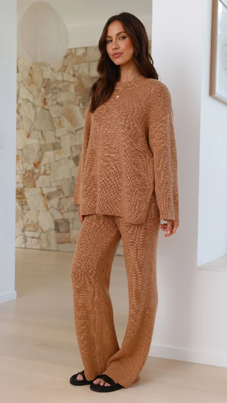 Jachai Knitted Jumper - Mocha